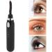 Qukaim Heated Lash Curler Heated Eyelash Curler Professional Intelligent Electric Lash Curler 3 Gears Temperature Rechargeable Black - Buy Online on GoSupps.com