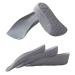 2 Pairs Unisex Height Increase Insoles Heel Lifts for Shoes Heel Lift Inserts That Make You Taller Heel Lifts for Achilles Tendonitis and Leg Length Discrepancy 1.4" Height 1.4 Inch Gray