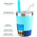 Housavvy 4 Pack 8oz Insulated Stainless Steel Kids Cups with Lids, Straws - BPA Free, Leakproof Toddler Sippy Cups in Navy/Teal/Pink/Rose - Buy Online on GoSupps.com