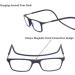 Yipoch Magnetic Reading Glasses - Stylish & Lightweight Folding Design with Neck Strap for Men & Women | Frosted Black - Buy Online on GoSupps.com