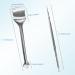 Stainless Steel Double-Head Blackhead Remover Sticks - 2 Pack Facial Pore Cleaner Scraper & Extractor Tools for Acne, Comedone, Blackhead Removal - Silver - Buy Online on GoSupps.com