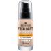 Essence Cosmetics Fresh & Fit Foundation Make Up No. 10 Fresh Ivory Nude nourishing smoothing with vitamins of course vegan without parabens microplastics particles free (30ml) 10 Fresh Ivory 30 ml (1 Pack)