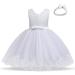 TTYAOVO Baby Wedding Pageant Baptism Christening Tutu Gown Girls Princess Dress 4-5 Years - White - Buy Online on GoSupps.com