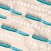 HERCULES S GEMANN 8210 Deluxe Magic Brush | Detangling Hairbrush for Men & Women | No Pull 8 Rows Turquoise - Buy Online on GoSupps.com