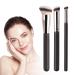 Beauty Brushes 101 Foundation Brush A506 Concealer Brush Angie Hot & Flashy A506 Concealer Angled Under Eye Concealer Brushes Beauty Foundation Contour Conceal Makeup Brush Set (3PC-1 Set)