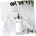 Alipis Medium Pumps Head - Stainless Steel & Acrylic Storage Containers for Bathroom Organization - Set of 2 7.5x7.5x2.5cm - Durable Germ-Free Lotion Dispenser - Buy Online on GoSupps.com