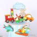 Personalised Cake Toppers Cake Decorations Traffic Lights Locomotive Airplane Cake Decoration Cute Cartoon Cake Toppers Kids Happy Birthday Dessert Decor Deep Sapphire - Buy Online on GoSupps.com