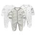 MAMIMAKA Baby Clothes Newborn Baby Grow Onesies Cotton Footed Pajamas for Boys and Girls 0-18 Months 3-6 Months Long Sleeve Color6