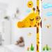 Baby yardstick height diagram for children's room decoration 3D movable giraffe head altar knife kindergarten animal wall decay picture of duoupa yellow