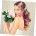 FRCOLOR Bridal Wedding Hair Comb Comb Floral rhinestone pin bride Rhinestone Headband Hair Comb - Buy Online on GoSupps.com