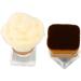 Makeup Foundation Brush Synthetic 2pcs Strong Grasping Power Transparent Base Loose Powder Foundation Brush for Home - Buy Online on GoSupps.com