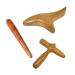 Kaluroil 3 PCs Massage Wood - Experience immediate pain relief trigger wood massage sticks - hand massage for legs shoulders and back - acupuncture massage