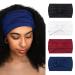 DRESHOW 4 Pack Vintage Turban Headbands for Women - Cute Knotted Wide Hair Wraps in White, Maroon, Indigo & Black - Buy Online on GoSupps.com