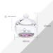 JND Acrylic Liquid Monomer Dappen Dish with Lid Peacock Bowl for Nail Art - Glass Crystal Powder Cup - Professional Quality - Buy Online on GoSupps.com