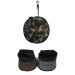 PET LIFE 'Dual Folding' Waterproof Food and Water Collapsible Folding Travel Pet Cat Dog Bowl Feeder Waterer Fountain Camouflage One Size