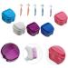 Healeved 30 STK False Toothbrush Bathing Bags | Denture Base Storage Box | Prosthesis Container Set | 3 Colors Travel Size 8.7x8cm - Buy Online on GoSupps.com