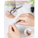 FVION 2-in-1 Cuticle Nipper & Pusher with Pouch - Matt Silver | Portable Cuticle Trimmer Tool - Buy Online on GoSupps.com