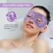 NEWGO Gel Eye Mask Reusable Cooling Eye Mask with Eye Holes - Hot Cold Eye Compress for Puffy Eyes, Migraine, Stress Relief - Purple - Buy Online on GoSupps.com