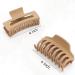 Hot One 6 pcs Barrel & Rectangle Claw Clips for Thick Hair - Large Hair Clips for Women in Black & Khaki - Buy Online on GoSupps.com
