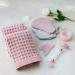 Set of 4 Powder Pink 100% Cotton Waffle Washcloths - 13x13 inches - Luxurious & Absorbent - Buy Online on GoSupps.com
