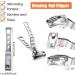 Toenail Nail Clippers Set Toenail Clippers Nail Clippers 8 Pieces Stainless Steel Toenail Clippers with Double Sided Nail File and Nail Scissors Repair for Thickness and Ingrown Toenails - Buy Online on GoSupps.com