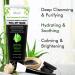 Ebanel Charcoal Peel Off Face Mask with Brush - Deep Cleansing & Pore Minimizer, with Niacinamide, Hyaluronic Acid, Aloe & Green Tea - Buy Online on GoSupps.com