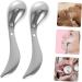 FRCOLOR B tonnets de Massage Yeux en Alliage de Zinc 2 Pcs Cuill re de Massage Contour des Yeux Lisse Masseur Oculaire Anti- d me Raffermissant Visage Soin Peau Hydratant Usage Domestique Argent - Buy Online on GoSupps.com