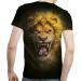 Angry Lion 3D Print Graphic Tee Men's T-Shirt | Sizes S-3XL - Buy Online on GoSupps.com