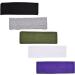 Cosmos Stretchy Cotton Yoga Sport Headband 5 Pack - Assorted Dark Colors - Buy Online on GoSupps.com