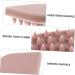 Beavorty 3 Pcs Bathing Brush Set | Portable Hairbrush & Scalp Massager | Shampoo Peeling & Hair Care Comb | Bathroom Cleaning Tools - Pink - Buy Online on GoSupps.com