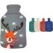 Kripyery 1000 ml Christmas Moose Pattern Hot Water Bottle - Ideal for Cold & Hot Compresses Perfect for Neck Shoulder Back Hands Legs & Waist Relief | International Shipping Available - Buy Online on GoSupps.com