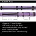 Action 34 Long Pool Cue Case - Purple | Holds 2 Butts & 2 Shafts | Molded Tubes, Zippered Pockets | Adjustable Vinyl Strap | Fits up to 32 Shaft or Butt - Buy Online on GoSupps.com