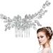 Crystal Bridal Hair Comb Bride Wedding Hair Comb Crystal Hair Vine Comb Bridal Hair Pieces Wedding Rhinestone Hair Side Comb Handmade Hair Accessories for Women and Girls Bride Wedding Headpieces