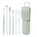 Ear Cleaning Artifact Stainless Steel Earpick Ear Cleaning Set Spring Spiral Ear Cleaning Tool Portable 6-Piece Set green 150*28mm