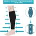 Yosoo Health Gear Calf Compression Socks - 20-30mmHg Graduated Compression Sleeves for Shin Splint, Varicose Vein, Edema - Unisex XXX-Large Black - Buy Online on GoSupps.com