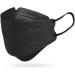 PPE SUPPLY CANADA Pack of 20 Adult (Regular) 4-Ply Individually Wrapped 3D Willow-Leaf Face Mask Disposable Face Masks Black - Buy Online on GoSupps.com