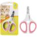 OneCut claw scissors cats claw scissors for dogs & rabbits with non -slip handles nail snaps for pets claws nail snap for trimming on the cats puppies kitten (pink)