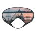 SSIMOO Starfish Fishing Nets Print Double-Sided Eye Mask Soft and Light Blocking for Enhancing Sleep Quality Black