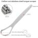 Stainless Steel Tongue Cleaner - Gently Eliminates Bad Breath & Freshens Mouth | International Shipping - Buy Online on GoSupps.com