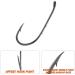 Dr.Fish 100 Pack Baitholder Fishing Hooks - High Carbon Steel Black Nickel, Down-Turned Eye, Surf Fishing Bass Crawler Harness #8-100 Pack - Buy Online on GoSupps.com