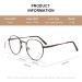 Round Reading Glasses for Women & Men | Vintage Retro Blue Light Blocking | 2.0x Computer Readers - Stylish & Comfortable - Buy Online on GoSupps.com