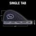 Ho Stevie! Stabilizer Surfboard Fin - Black Twin Tab | Center/5th Fin | Includes Fin Key and Screws - Buy Online on GoSupps.com