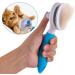 ShipeeKin Effective Grooming Dog/Cat Brush Detangling Comb for Dogs and Long-haired Cat with Cleaning Button against Knotted Hair Self Cleaning Brush for Pets with Medium and Long Hair L9-blue - Buy Online on GoSupps.com