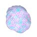 Cherry Blossom Waterproof Shower Cap for Women - Reusable & Adjustable Double Layered Bath Hair Cap - Buy Online on GoSupps.com