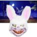 Sunisfa Halloween Cosplay Masks Light Up Rabbit Scary Masks Costume for Festivals Parties Props - Buy Online on GoSupps.com