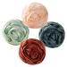 Housoutil 4pcs Rose Bath Ball Loofah Sponge Body Wash Pouf Shower Sponge Loufa Puff Scrubber African Exfoliating Net Bathing Mesh Pouf Bath Scrub Bath Loofahs Shower Ball Pe Man Cute