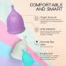 ViiNA Menstrual Cup Soft Grey M - Eco-Friendly Comfortable & Reusable | Shop Internationally - Buy Online on GoSupps.com