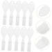 Minkissy 10 Piece Household Toothbrush Set | Cleaning Brushes & Travel Accessories - White Nylon Short Grip - Buy Online on GoSupps.com