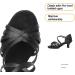 HIPPOSEUS Women's Latin Dance Shoes - Professional Ballroom Salsa Practice Shoes - Model DBCG802 - 2inch Heel - Black - Buy Online on GoSupps.com