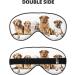 Soft Blackout Sleep Mask for Better Sleep | Reusable Eye Masks for Travel | Pomeranian Pattern Gift for Him & Her - Buy Online on GoSupps.com